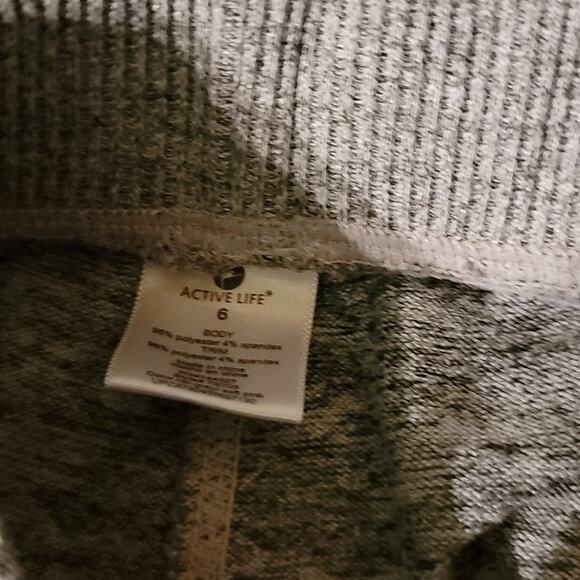 Active Life Sweatpants Girls Joggers Gray White Fall Pull On - Picture 4 of 4